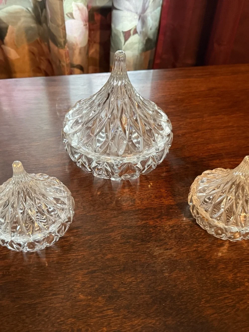 Clear Cut Glass Covered Dishes - Elegant Home Accent